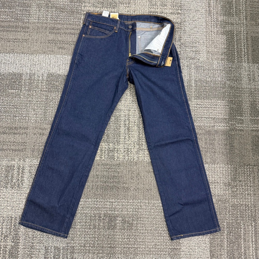 Levi's 557 Western Straight Jeans Mens 34x32 Blue Dark Wash Denim